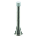 Prime-Line Mp9160 Rigid Door Stop, Steel Construction, Polished Finish, Rubber Tip, Baseboard Mount (5 Pack)