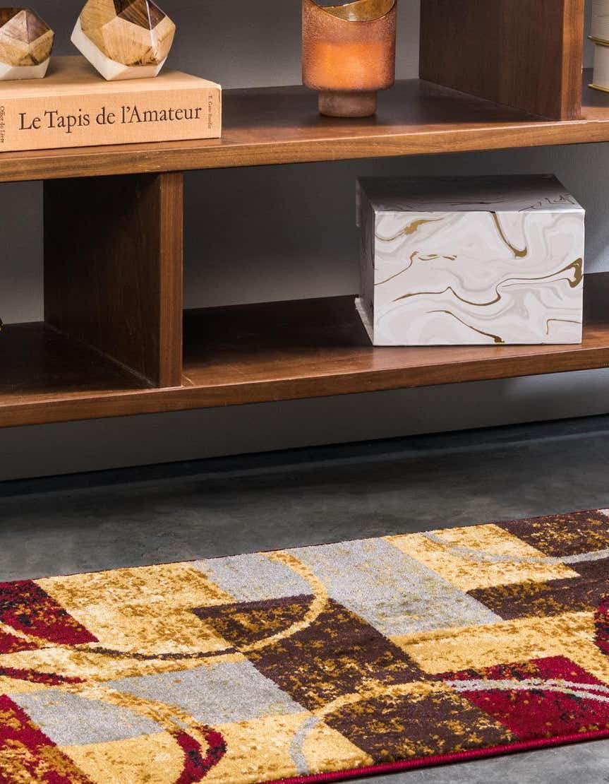 Unique Loom Barista Collection Area Rug - Kouillou (2' 2'' X 3' 11'' Runner, Multi/Brown)