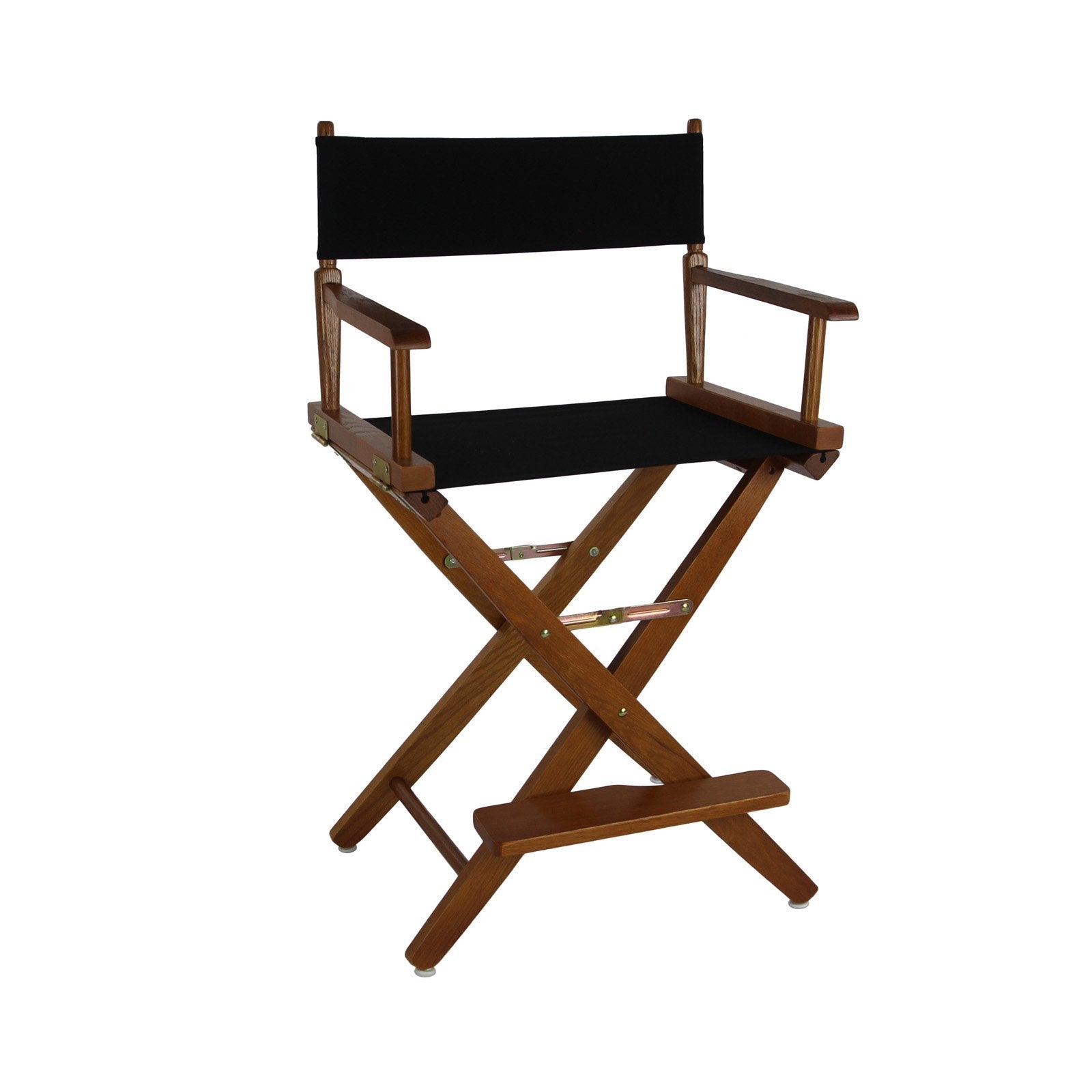Yu Shan Co Usa Ltd Extra-Wide Premium 24 In. American Oak Counter Height Directors Chair