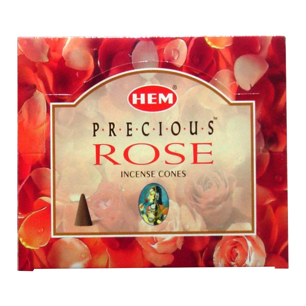 Precious Rose Incense Cones And Cone Incense Burner Bundle Insence Insense Hem Incense