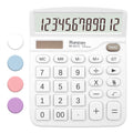 Basic Office Desktop Calculator - 12 Digit, Large Lcd Display, Sensitive Buttons For White Office Supplies And School Supplies