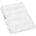 Tyh Supplies 50 Pack Heavy Duty Business Card Sleeves For 3 Ring Binder | Double Sided | Ultra Clear Plastic Sheets | Business C