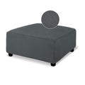 Necolorlife Ottoman Cover Square Large Ottoman Slipcover Stretch Footrest Stool Covers Furniture Protectors Washable Diamond Lat