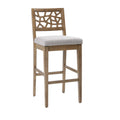 INK+IVY Counter Stool Crackle/Light Grey