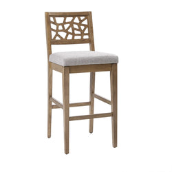 INK+IVY Counter Stool Crackle/Light Grey