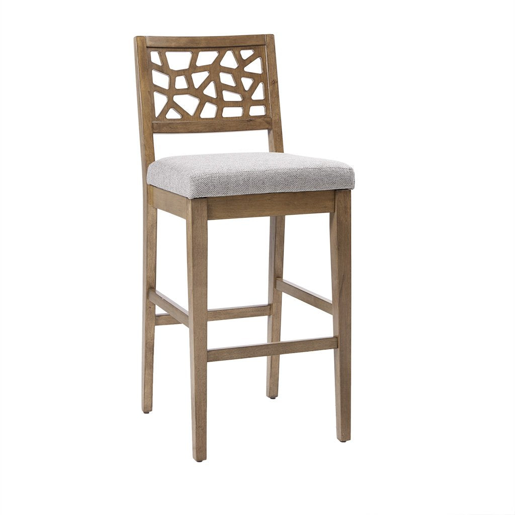 INK+IVY Counter Stool Crackle/Light Grey