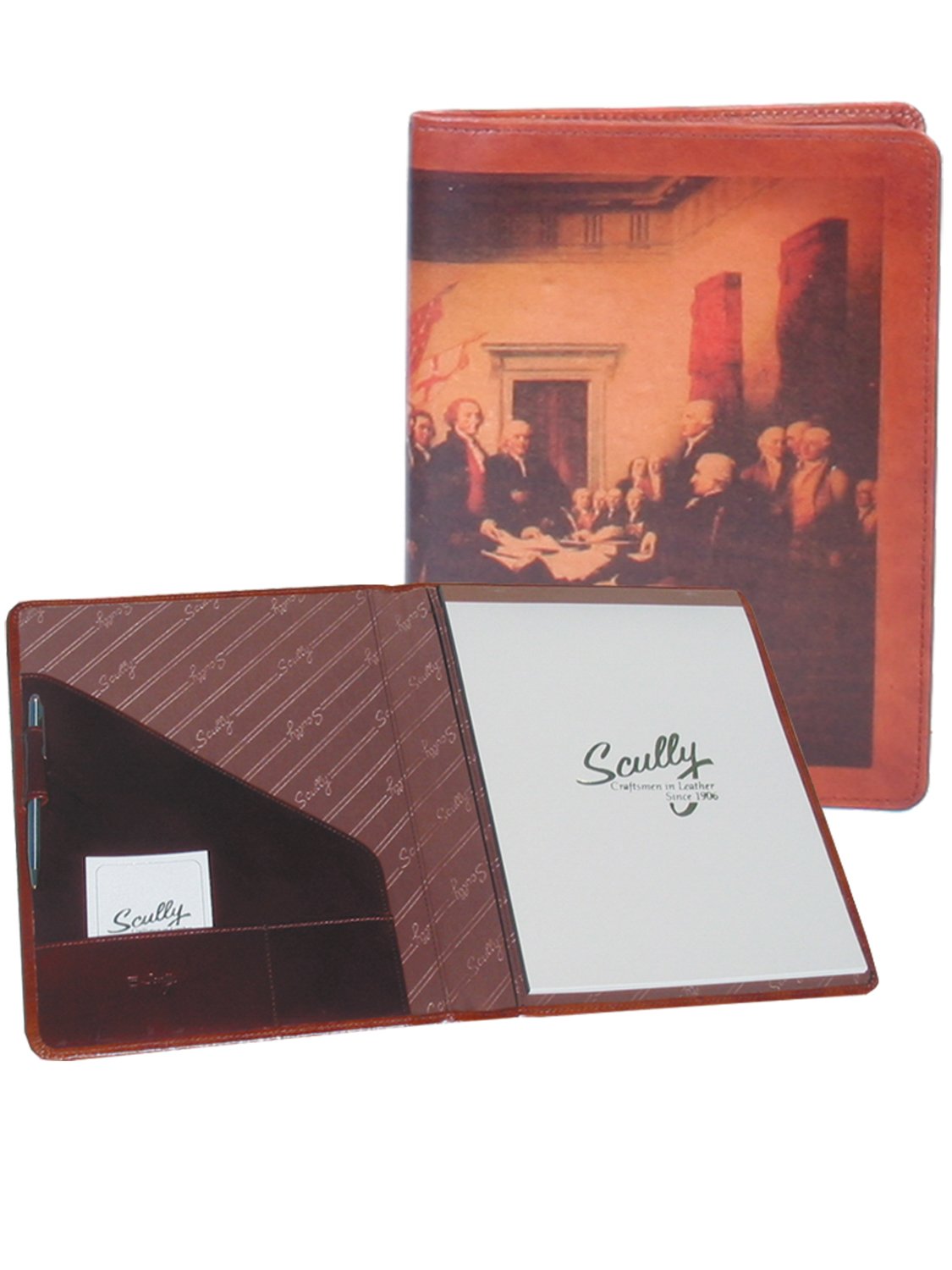 Scully Women'S 5012 Old Atlas/Pony Leather Padfolio (Aloe)