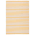 SAFAVIEH Courtyard Collection 8' x 10' Gold/Beige CY6062 Stripe Indoor/-Outdoor Waterproof Easy-Cleaning Patio Backyard Mudroom 