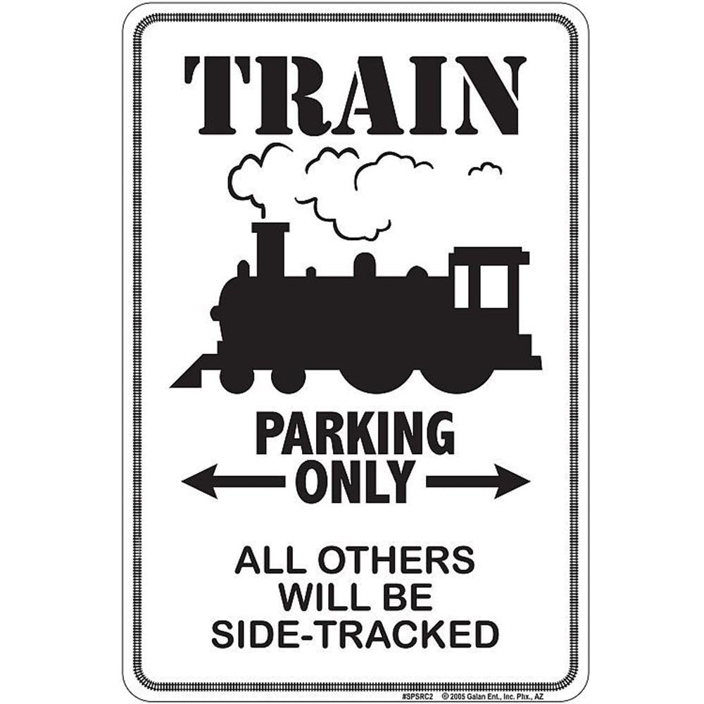 Signs 4 Fun SPSRC2 Train Small Parking Sign