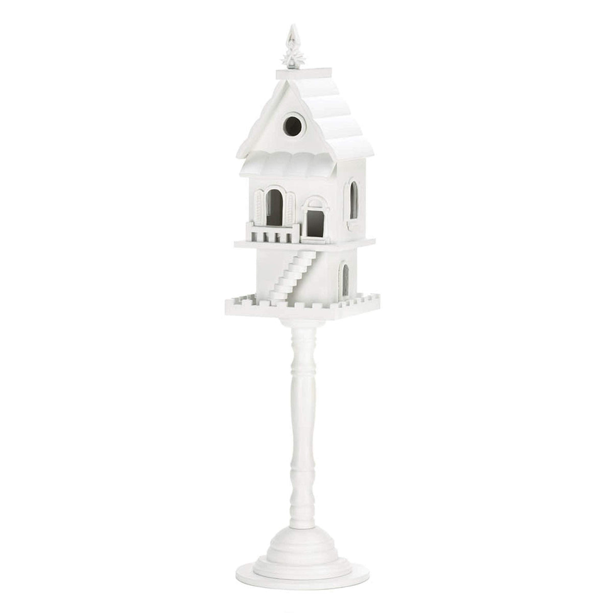 Victorian Two-Story Pedestal Bird House