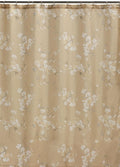Creative Bath Products Inc. S1063Nat Silk Flowers Shower Curtain, Off-White
