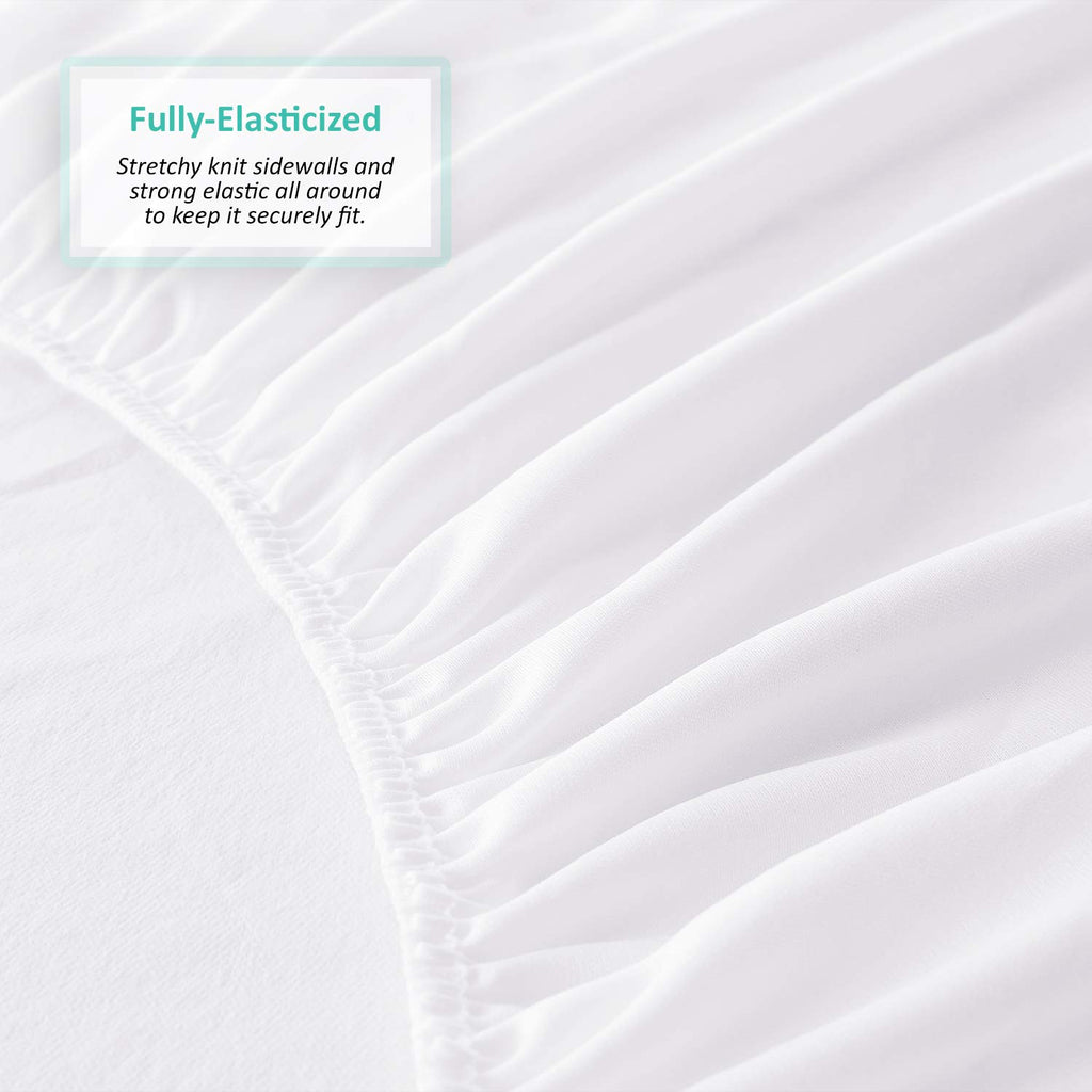 Nestl Premium Cotton Terry Mattress Protector - Soft And Waterproof Twin 14 Inch Deep Pocket Mattress Protector - Breathable & N