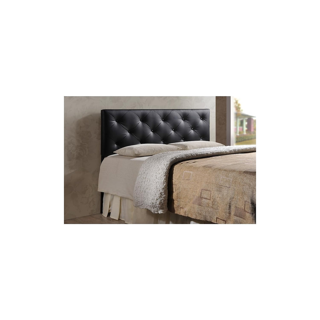 Baxton Studio Bedford Queen Sized Headboard, Black