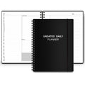 Undated Daily Planner - Undated Planner With Hourly Schedules, Action Items And Follow-Up, A4 Daily Organizer Notebook To Increa