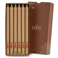 Root Candles Unscented Arista Timberline 12-Inch Dinner Candles, 12-Count, Beeswax