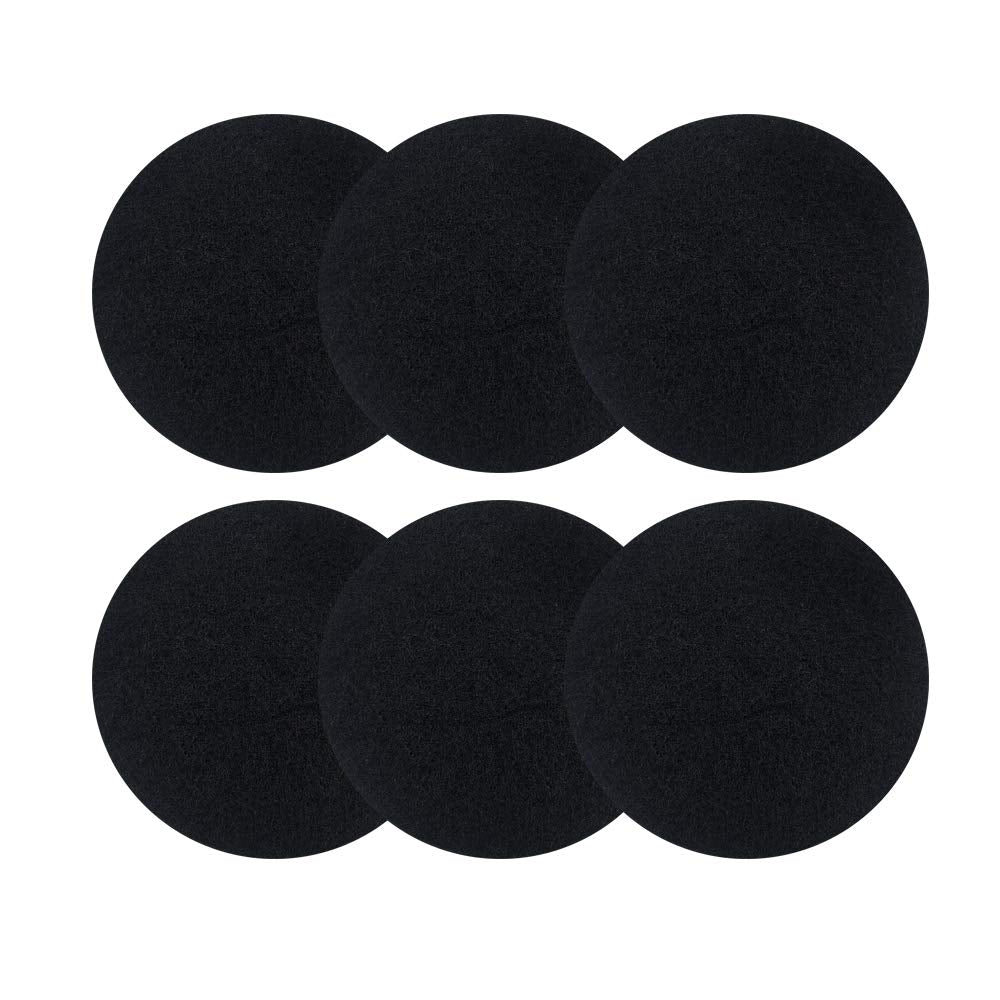 6 Pack Charcoal Filters for Kitchen Compost Bins - Thickening Compost Bin Filters Activated Carbon Filters for Kitchen Compost B