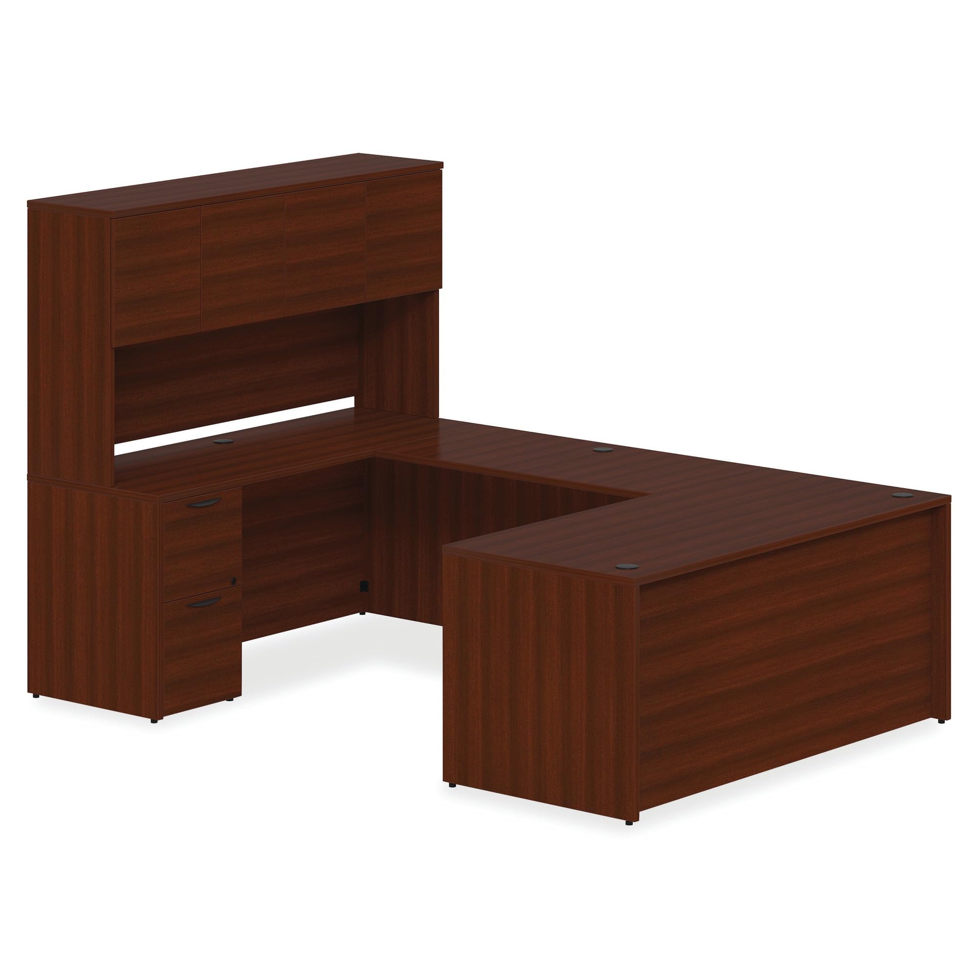 Lorell Prominence 2.0 Mahogany Laminate Hutch