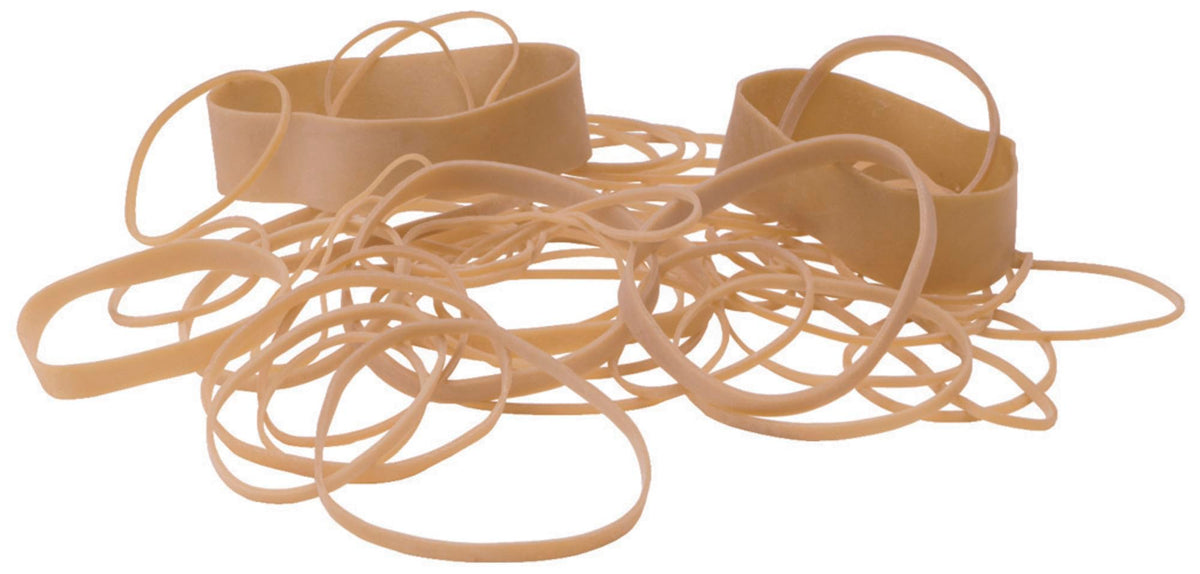 School Smart Alliance Advantage Latex Rubber Band, No 33, 3-1/2 L X 1/8 W In, 1/4 Lb Box, Natural - 020871