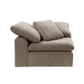 Acme Furniture Linen Upholstery Modular Wedge, Beige