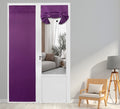 Pi Blackout French Door Curtain,Door Window Shade Privacy Thermal Insulated Long Door Curtain For Glass Door/Sliding Door/Tie Up Shade 1 Panel (W26Xl80,Royal Purple)