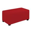 Easy-Going Stretch Ottoman Cover Folding Storage Stool Furniture Protector Soft Rectangle Slipcover With Elastic Bottom (Ottoman