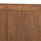 Baxton Studio Amira Mid-Century Modern Transitional Ash Walnut Finished Wood Twin Size Platform Bed