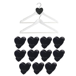 Xibo Plastic HeartShaped Clothes Hanger Connector Hooks With Space Heart Triangular For Hangers, Closet Space Savers, Hangers S