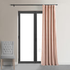 Hpd Half Price Drapes Signature Velvet Thermal Blackout Curtains For Living Room 84 Inch Long (1 Panel) Rod Pocket Insulated Blackout Curtains For Bedroom Window Curtains, 50W X 84L, Rosey Dawn