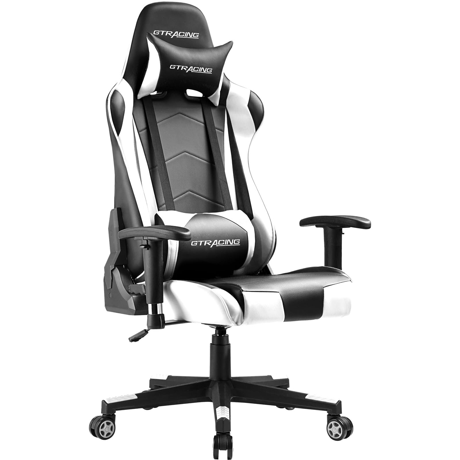 GTRACING Gaming Chair Racing Office Computer Ergonomic Video Game Chair Backrest and Seat Height Adjustable Swivel Recliner with