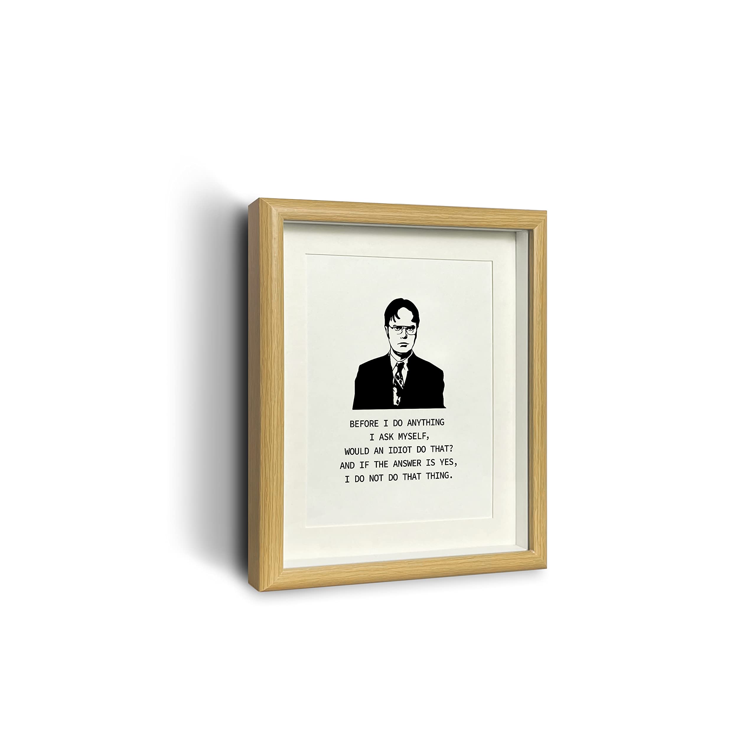 The Office Merchandise Motivational Photo Frame Wall Art The Office Quote Poster for Coworker, Friend or The Office TV Show Fans