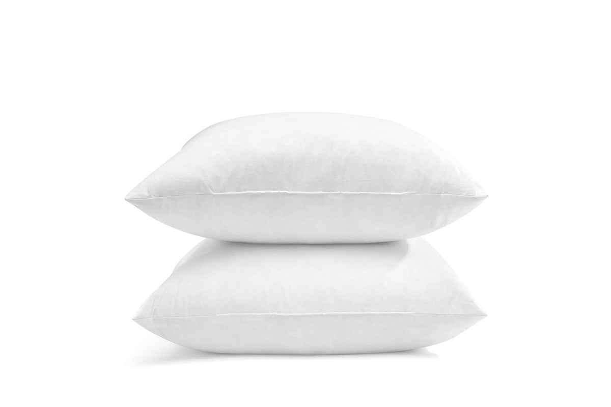 Snug&Cozy Luxury Goose Down Feather Pillow Inserts - 12X20In, Double Layered Down-Proof Design, Ultra-Soft Cover, High Fill Weig