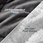 Cottonblue Sherpa Weighted Blanket 15 Lbs, Fleece Flannel Heavy Blanket Twin Size, Soft Cozy Fuzzy Weighted Blankets 48 X 72 Inc