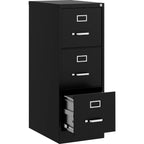 Lorell Commercial-Grade Vertical File, Black