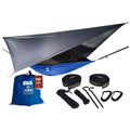 Oak Creek Lost Valley Camping Hammock. Bundle Includes Mosquito Net, Rain Fly, Tree Straps, Compression Sack. Weighs Four Pounds