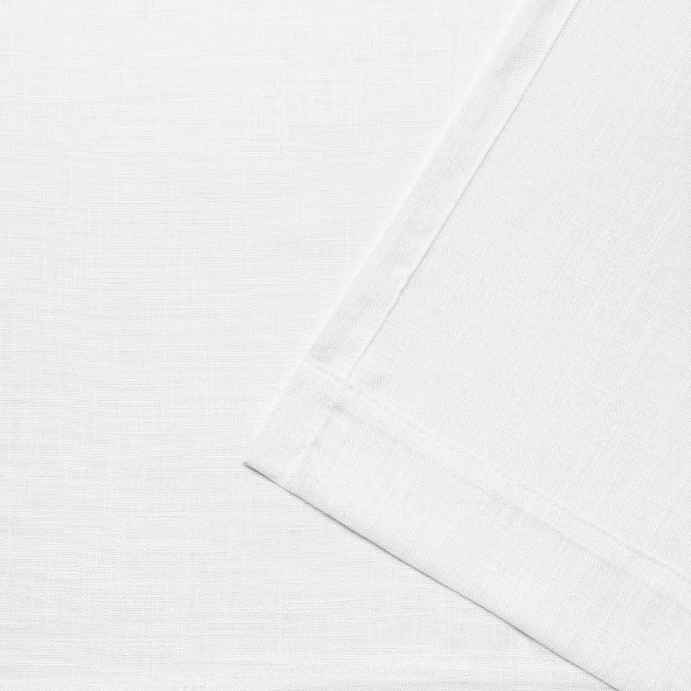 Exclusive Home Curtains Bella Window Curtain Panel Pair With Hidden Tab Top, 54X96, Winter White, 2 Count