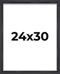 24x30 Shadow Box Frame Contemporary Black | 1'' Depth of Usable Space| Interior Size 24x30 or 30x24 Inches| UV Resistant Acrylic