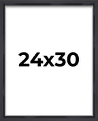 24x30 Shadow Box Frame Contemporary Black | 1'' Depth of Usable Space| Interior Size 24x30 or 30x24 Inches| UV Resistant Acrylic