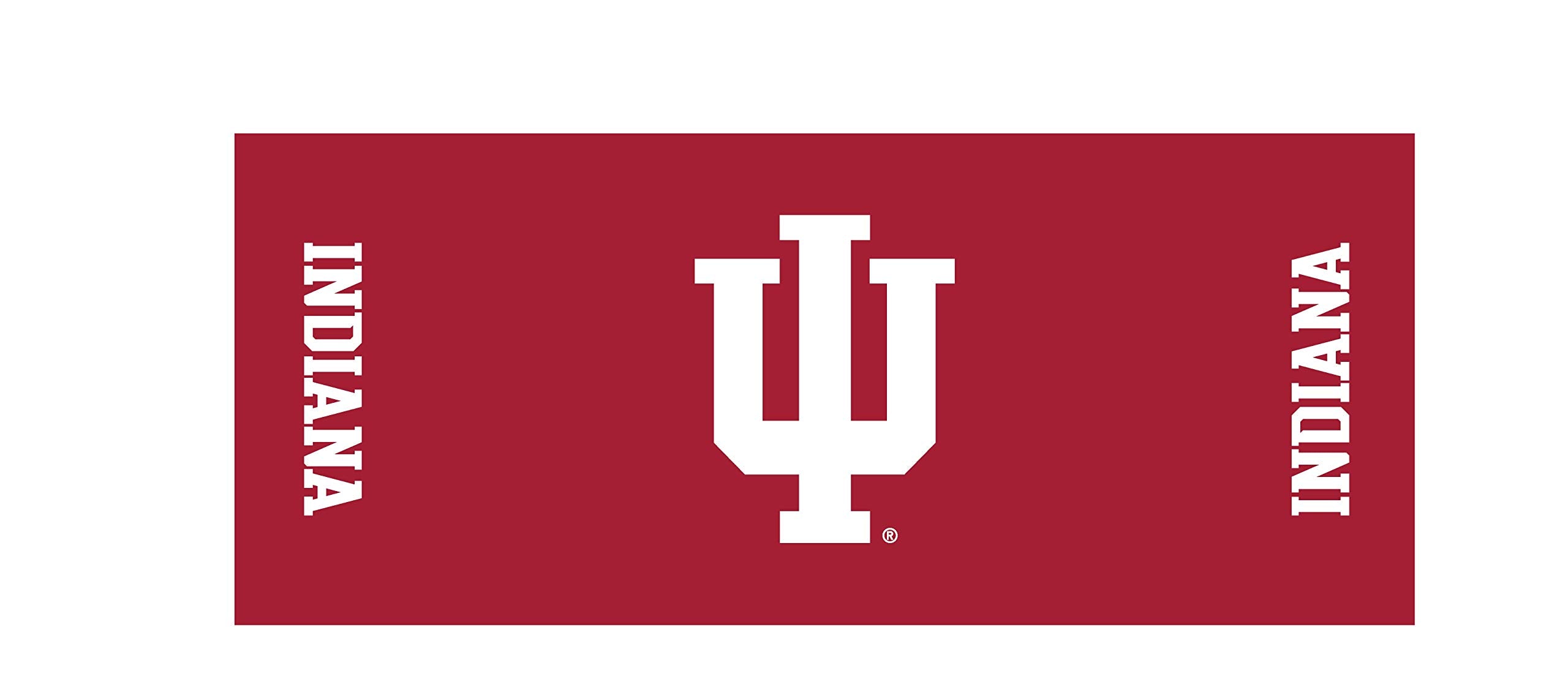 Collegiate Kwik-Covers Rectangle Plastic Table Covers, Bundle Of 2 (Indiana University, 8')