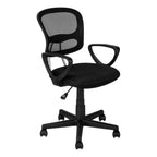 Monarch Specialties I Mesh Juvenile/Multi-Position Office Chair, Black