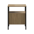 Safco Simple Storage Multi-Functional Wood Walnut Storage Unit