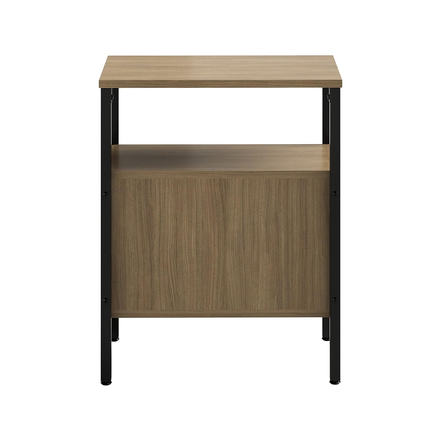 Safco Simple Storage Multi-Functional Wood Walnut Storage Unit