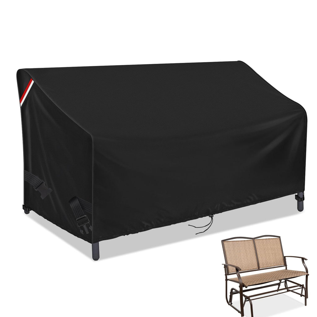 Loenel Outdoor Swing Glider Chair Cover For 2-Person Patio Swing Glider Steel Bench Loveseat Rocker, Waterproof Furniture Safa C