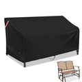 Loenel Outdoor Swing Glider Chair Cover For 2-Person Patio Swing Glider Steel Bench Loveseat Rocker, Waterproof Furniture Safa C