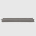 Westintrends Solace Water Resistant Outdoor Patio Bench Seat Cushion, 46 X 18, Grey