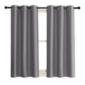 Nicetown Blackout Curtain Blind For Bedroom, Single Panel, W42 X L54 Inches, Grey/Gray, Thermal Insulated Grommet Blackout Room Darkening Drape/Drapery