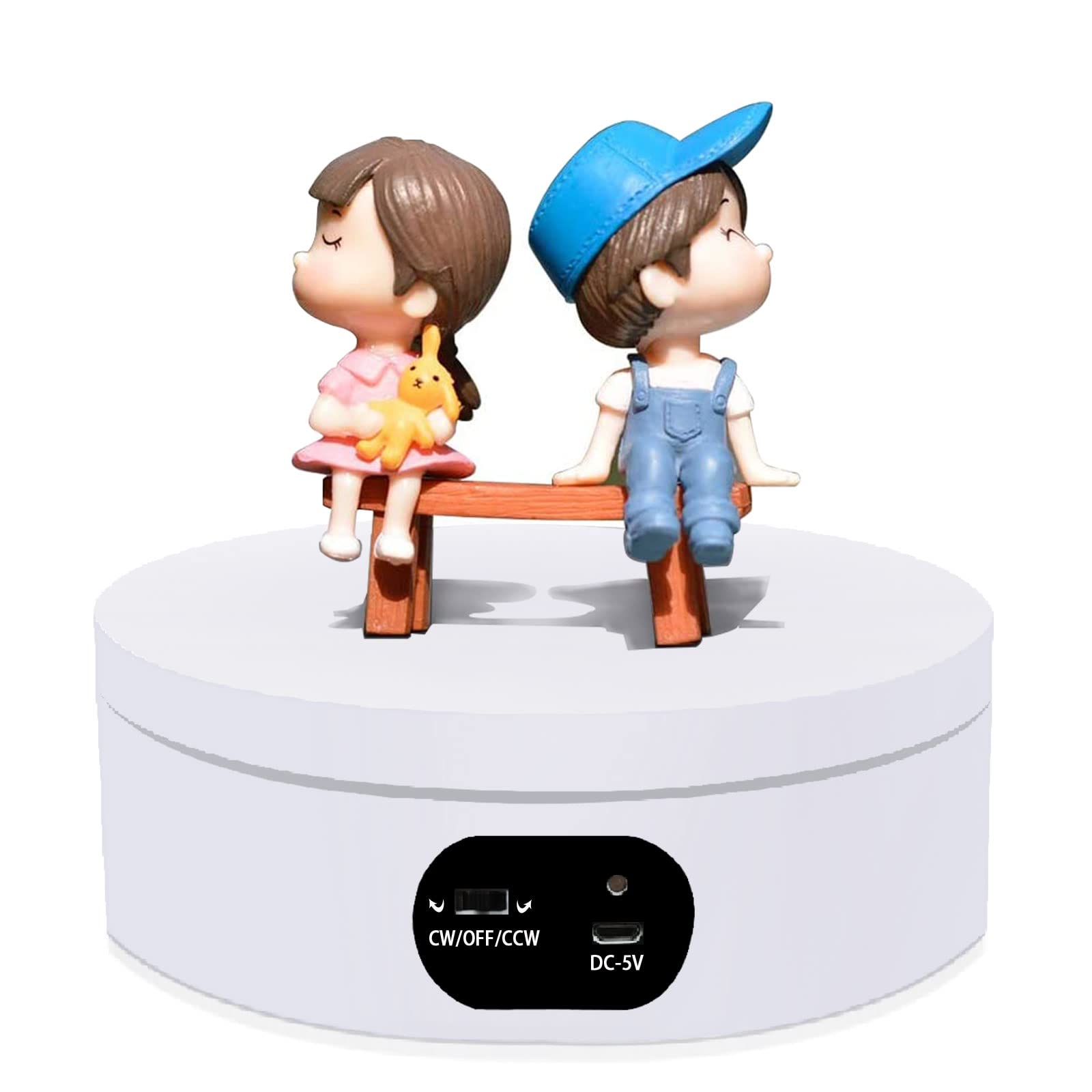 Cup turner Rotating Display Stand for Epoxy Tumbler 360 Mute Turntable Take Photos and Videos for Tumblers Display Spinner with 