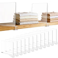 LoveBB 12 Pack Clear Shelf Dividers Purse Organizer for Closet