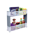 Simparte 2 Layer Slim Storage Rack With Wheels  Multipurpose SlideOut Shelf Organizer For Kitchen, Bathroom, Laundry & Office 
