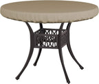 Covers & All Round Table Top Cover, 12 Oz Waterproof Uv & Weather Resistant Patio Table Cover, Outdoor Table Cover For Patio Outdoor Furniture & Coffee Table (44' Dia X 4' H Inches, Beige)