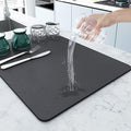AL MUNAWWAROH Dish Drying Mat (40 x 60 Cm) Water Absorbing Mat for Kitchen, Large Size Utensils Quick Drainer Kitchen Accessorie
